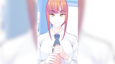 Makima and theobrobindoing it raw in a hentai porn scene