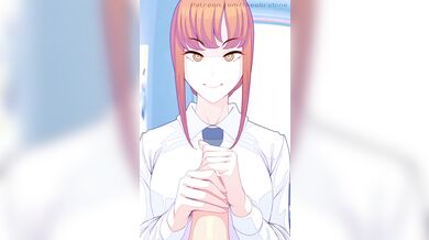 Makima and theobrobindoing it raw in a hentai porn scene