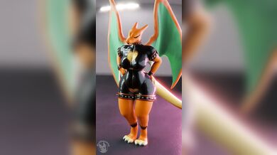 Watch as this Charmeleon takes on the role of a dominating trainer, forcing her loyal Pokemon to submit to her every whim!