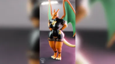 Watch as this Charmeleon takes on the role of a dominating trainer, forcing her loyal Pokemon to submit to her every whim!
