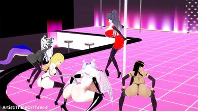 'The Ultimate Twerk Battle of the Gods: A Threesome with Yu-Gi-Oh Girls!'