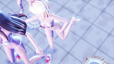 "Miku, Rin and Ai - a strip dance for normal people!"