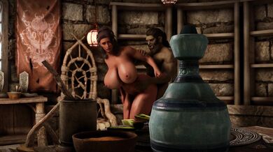 Rewritten as: "The Naked Maid's Secret Service - A Skyrim Tale"