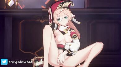 'The Hot And Juicy Oral Adventures Of Yaoi Hentai Fapping With Orange Donut'