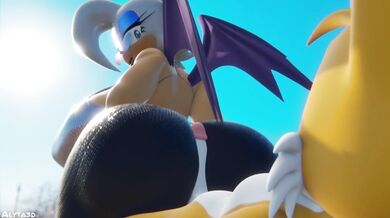 'Pokemon Anal Sex: Tails Gives Rouge a Booty Blast'