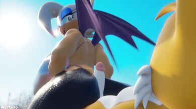 'Pokemon Anal Sex: Tails Gives Rouge a Booty Blast'