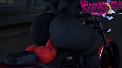 Bleeding Nymphomaniac Dominatrix on Shadow Riding Motorcycle