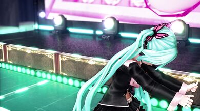 "Miku Hatsune in a Sweet Devil's Sexy Lingerie, Pleasing Her Master and His Friends in an Uncensored Hentai Video!"