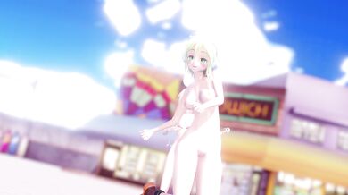 "Miku Hatsune, Rin Nanairo and GUMI Ai perform a sensual dance while being licked by Roki, in an uncensored version of the original video."