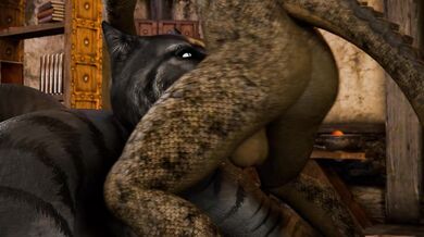 "Hentai-Riding Khajiits: Double Team Ride!"