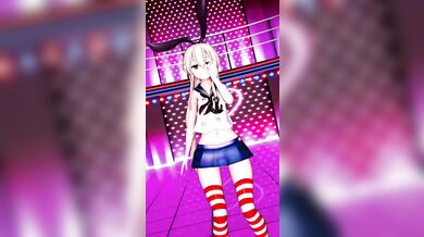 Shimakaze - The Ship of the Wind R18 MMD Hentai Do it!
