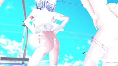 "Gigantic Holo Pussy Spreads Uncensored on Live Stage!"