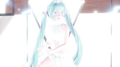 "Miku and Rin Lap Tap Love in Sweaters [Uncensored]"