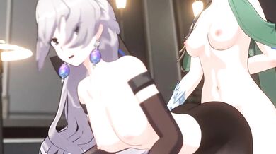 'Golden-haired Goddess Bronya's Cum-coated Tongue Hungrily Licks Cocolicious Delights'.