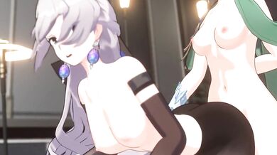 'Golden-haired Goddess Bronya's Cum-coated Tongue Hungrily Licks Cocolicious Delights'.