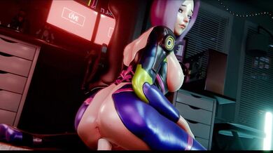 Overwatchs DVa Gets Pleasure From A Sex Toy While Playing The Game And Her Favorite Toon Is Megaera In 4K Resolution