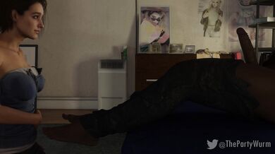 The erotic story of Jill Valentine, an agent from the BSAA who receives a handjob and pearl necklace as her reward for completing a mission