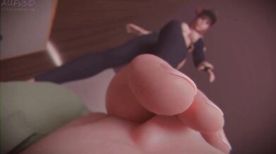 Watch this Akali girl gets her feet sniffed as a punishment in all 3D glory!