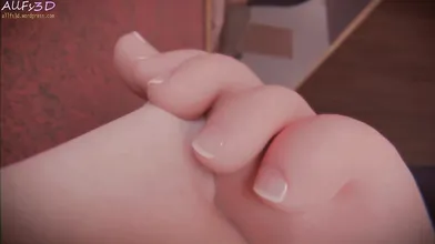 Watch this Akali girl gets her feet sniffed as a punishment in all 3D glory!