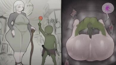 A young man tries to get it up with a cute old lady but gets stuck with a horny goblin instead!