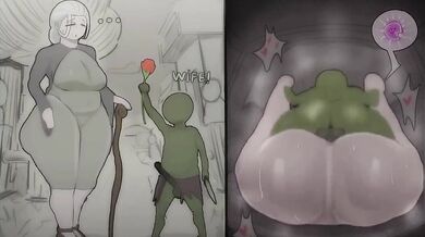 A young man tries to get it up with a cute old lady but gets stuck with a horny goblin instead!