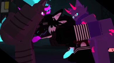 Massive Kaijus attack the beautiful Protogen as she explores a lustful paradise