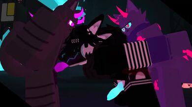 Massive Kaijus attack the beautiful Protogen as she explores a lustful paradise