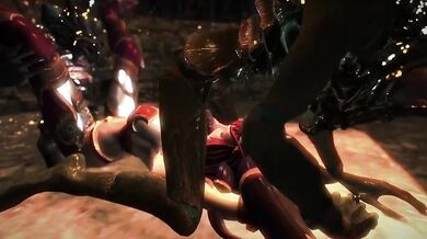 A Two-Headed Dragon and Her Worm Lover Meet in Skyrim for a Hot and Wild Fucking Session with Alexstrasza