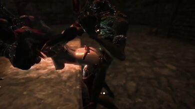 A Two-Headed Dragon and Her Worm Lover Meet in Skyrim for a Hot and Wild Fucking Session with Alexstrasza