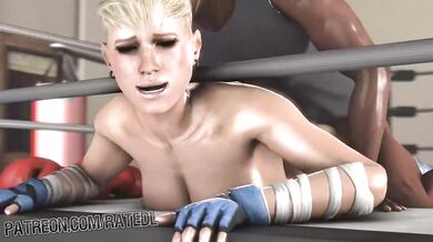 Cassie Cage goes to the gym and gets fucked in all her orifices!