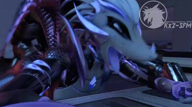 The wolf and Alilkira engage in a passionate love making session that leaves them both breathless