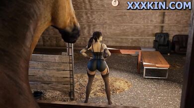 Lara Crofts Nice Ass in a 180 Degree Horse Video Porn