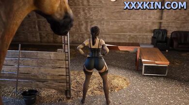 Lara Crofts Nice Ass in a 180 Degree Horse Video Porn