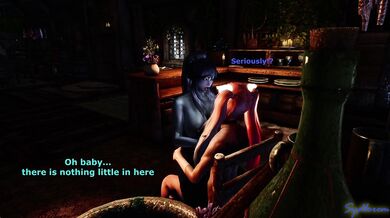 I think the correct one would be: Pei taking advantage of Elanors innocence and her horse cock