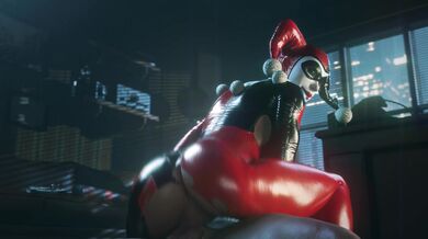 Lady in Red Rides the Big Black Dong!