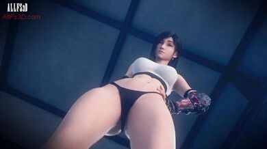 Final Fantasy XXX - Tifa Steps On You