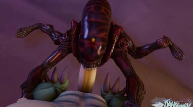 Watch the action from a Xenomorph’s point of view as it battles DahSharky in an epic underwater scene