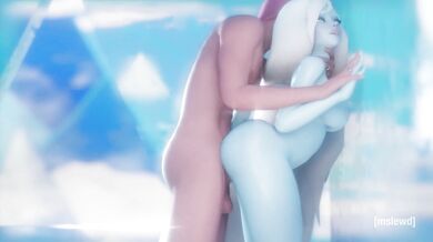 Sexy Ice Queen Dominates Prince Gumball In The Snow [MsLewd]
