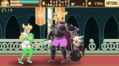 Watch the scene unfold as our heroine battles her way through an epic porno adventure