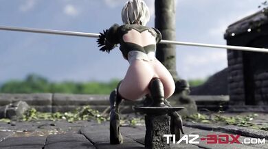 Yorha: The Dildo and Tiaz Anal Ride