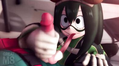 Tsuyu and Asui go Froppy-Sloppy while Great Making Love