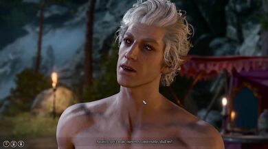 Watch the first act of this erotic romance between Astarion and Tiefling Musc, where they explore their passionate love for each other