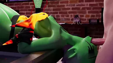 The Master of Seduction and Submission - Lord Dominator Deepthroats Dezmall in this Hardcore Hentai Video