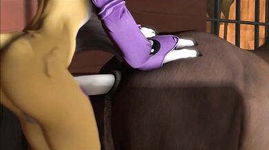 Renamon rides Sumerian Dragon with her massive horse-shaped cock, taking him to a realm of erotic pleasure beyond imagination