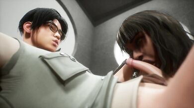 Pantyhose Tease - Horny Girlfriend Does A Dirty Job: Blowjob Lessons