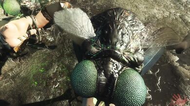 Sexy babes in the post-apocalyptic wasteland get tangled up with a swarm of radioactive mutant flies, and things getwellbloated