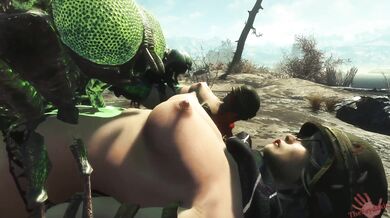 Sexy babes in the post-apocalyptic wasteland get tangled up with a swarm of radioactive mutant flies, and things getwellbloated