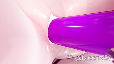 The Mighty Shogun Raiden Takes on a Sex Toy #2 and Conquers It!