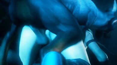 Biker Chick Harley Gets Boned by Canines in the Studio