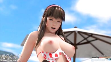 Busty Hitomi Gets Double-Teamed by Two Hungry Studs!